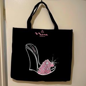 🔥NINA SHOE PINK HIGH HEEL TOTE BAG #BARBIECORE